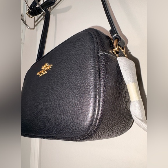 NWT Coach Mini Jamie Camera Bag in Black Pebble Leather - Picture 15 of 16